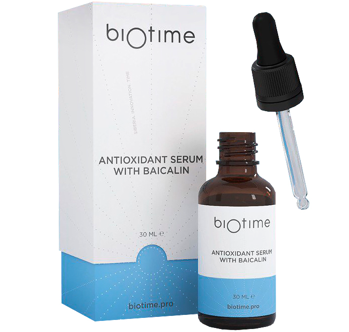 Сыворотка антиоксидантная с байкалином Biotime, 30мл фото 3